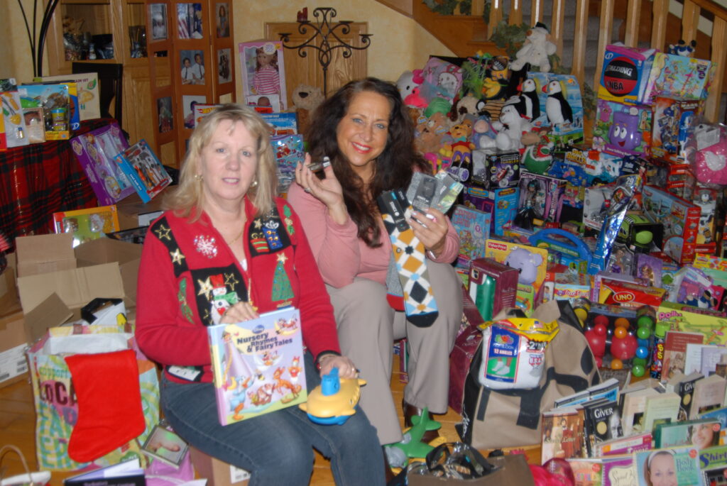 Getting Ready To Pass Out Christmas Gifts